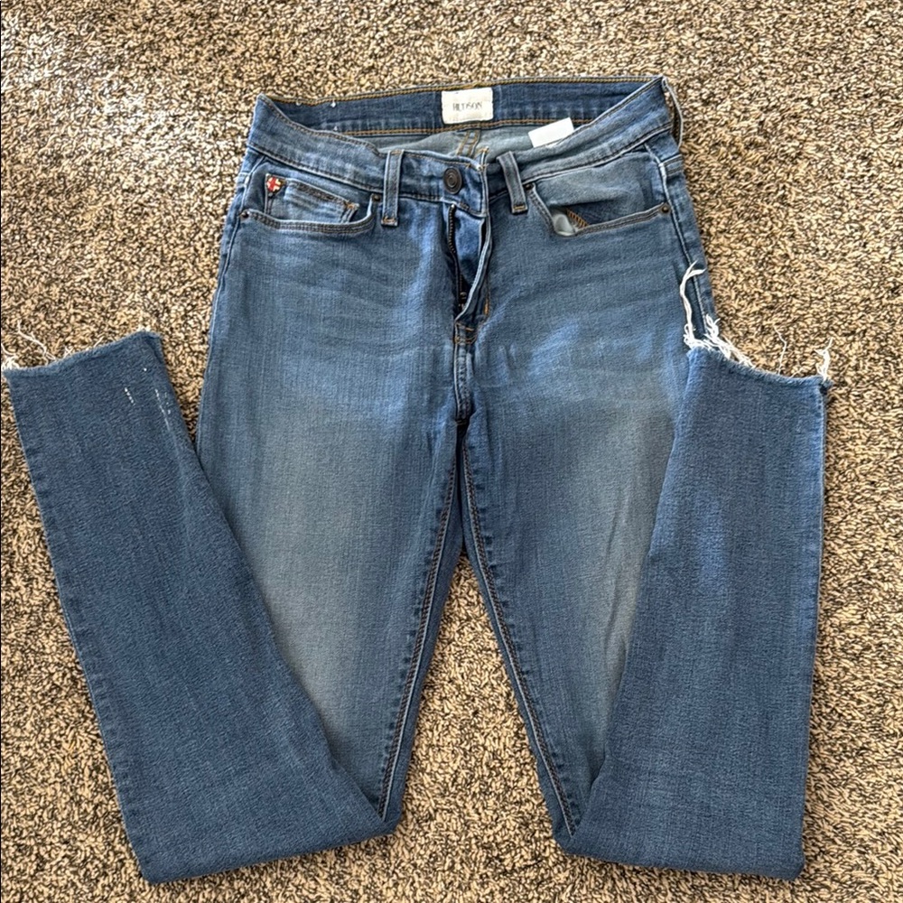 Hudson Women's Blue Jeans skinny/cropped